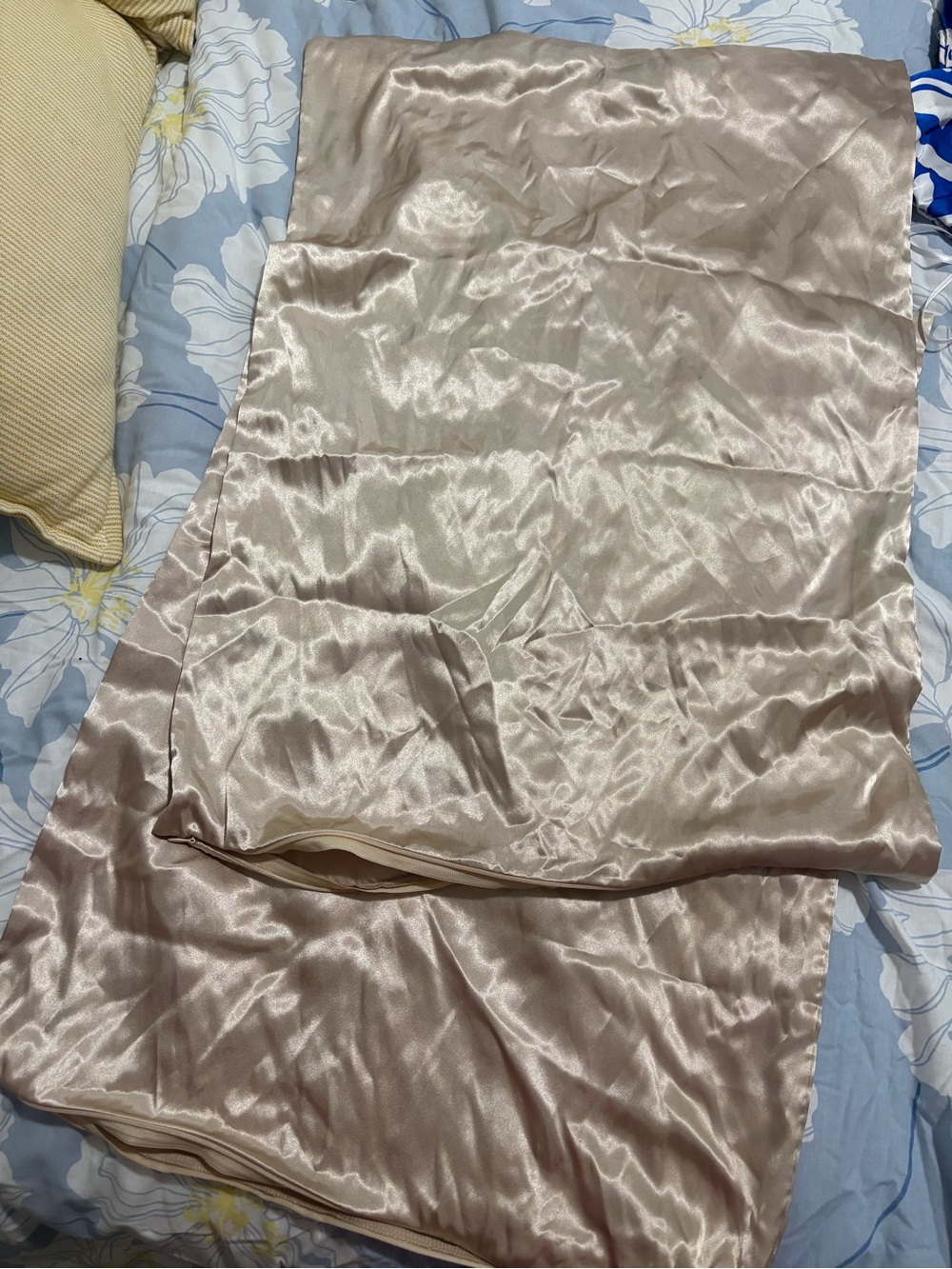 Ulta Beauty Satin Pillowcase Pair in Light Champagne, 2 pieces